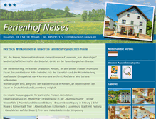 Tablet Screenshot of pension-neises.de